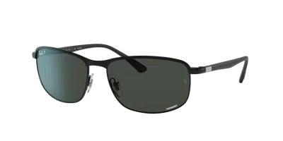 RAY BAN RB3671CH CHROMANCE SONNENBRILLEN SCHWARZ FASSUNG GRAU GLAS POLARISIERT 60-16