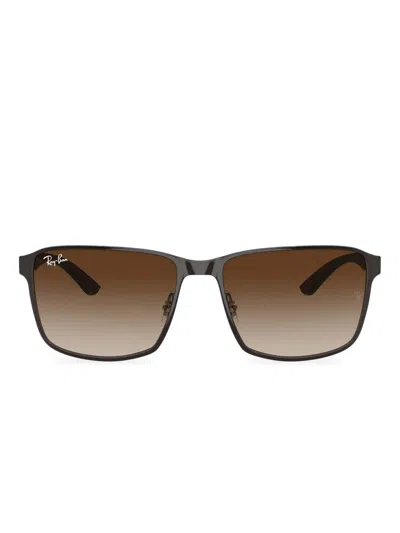 RAY BAN RB3721 SQUARE-FRAME SUNGLASSES