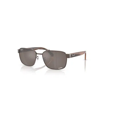 RAY BAN SUNGLASSES UNISEX RB3751 POLARIZED+ LENSES - HAVANA BROWN FRAME BROWN LENSES POLARIZED 61-17