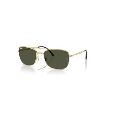 RAY BAN RB3755 SONNENBRILLEN ARISTA GOLD FASSUNG GRÜN GLAS 59-19