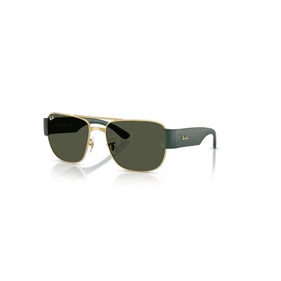 RAY BAN RB3756 SONNENBRILLEN SAND SCHWARZ FASSUNG GRÜN GLAS 56-18