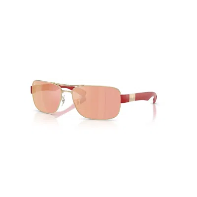 RAY BAN RB3763M SCUDERIA FERRARI COLLECTION SONNENBRILLEN ANTIK-ROT FASSUNG BRAUN GLAS 64-17