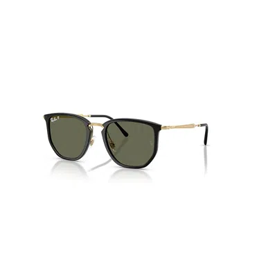 RAY BAN SUNGLASSES UNISEX RB4451 - ARISTA GOLD FRAME GREEN LENSES POLARIZED 50-20