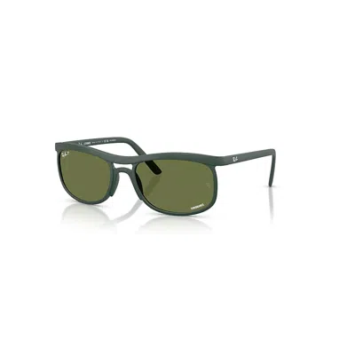 RAY BAN RB4452CH CHROMANCE LITEFORCE SONNENBRILLEN SANDGRÜN FASSUNG GRÜN GLAS POLARISIERT 56-20