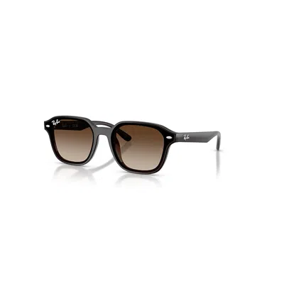 RAY BAN RB4458D SONNENBRILLEN DUNKELBRAUN TRANSPARENT FASSUNG BRAUN GLAS 65-18