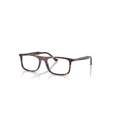 RAY BAN RB5440 OPTICS  HAVANA RED TURTLE FASSUNG KLAR GLAS POLARISIERT 53-18