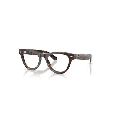 RAY BAN SKYLER OPTICS  HAVANA FASSUNG KLAR GLAS POLARISIERT 52-20