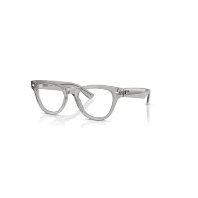 RAY BAN SKYLER OPTICS  HELLGRAU FASSUNG KLAR GLAS POLARISIERT 52-20