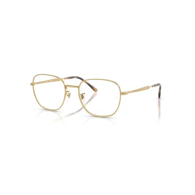 RAY BAN RB6534 OPTICS  ARISTA GOLD FASSUNG KLAR GLAS POLARISIERT 51-19