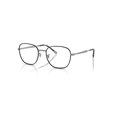 RAY BAN RB6534 OPTICS  MATT GUNMETAL FASSUNG KLAR GLAS POLARISIERT 53-19