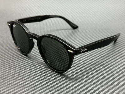 RAY BAN RAY BAN RB7680S 901 31 BLACK GREEN UNISEX 51 MM SUNGLASSES