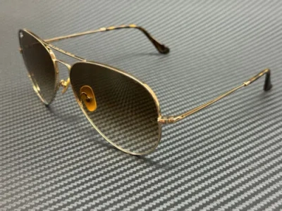 RAY BAN RAY BAN RB8089 926551 GOLD BROWN GRADIENT TITANIUM UNISEX 62 MM SUNGLASSES