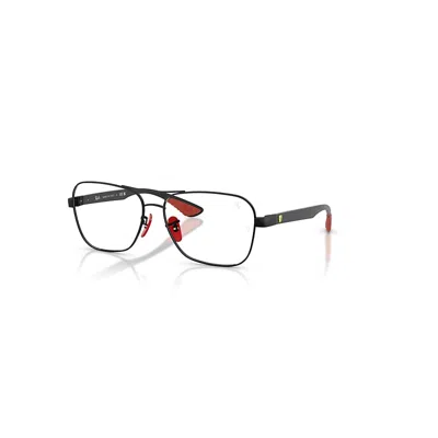 RAY BAN RB8436M OPTICS SCUDERIA FERRARI COLLECTION  CARBON DUNKEL FASSUNG KLAR GLAS POLARISIERT 58-15
