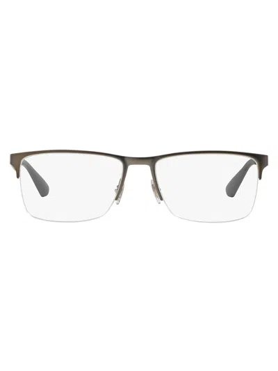 RAY BAN RECTANGLE-FRAME GLASSES