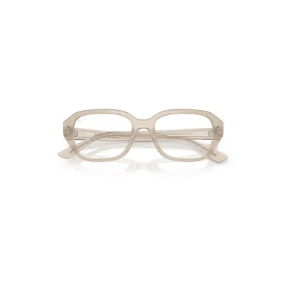 RAY BAN SHEA OPTICS BIO-BASED EYEGLASSES CLOUDY WARM WHITE FRAME CLEAR LENSES POLARIZED 51-18