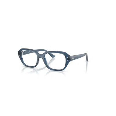 RAY BAN SHEA OPTICS BIO-BASED  HELLBLAU FASSUNG KLAR GLAS POLARISIERT 53-18
