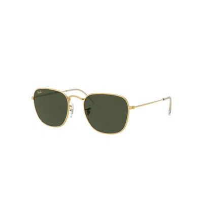 RAY BAN FRANK SONNENBRILLEN GOLD FASSUNG GRÜN GLAS 54-20