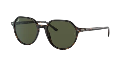 RAY BAN THALIA SONNENBRILLEN HAVANA FASSUNG GRÜN GLAS 53-18