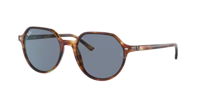 RAY BAN THALIA SONNENBRILLEN TORTOISE FASSUNG BLAU GLAS 51-18