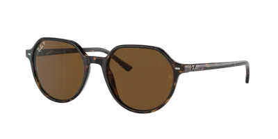 RAY BAN THALIA SONNENBRILLEN TORTOISE FASSUNG BRAUN GLAS POLARISIERT 53-18