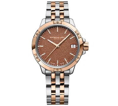 RAYMOND WEIL WOMEN'S SWISS TANGO QUARTZ TWO-TONE STAINLESS STEEL BRACELET WATCH 30MM