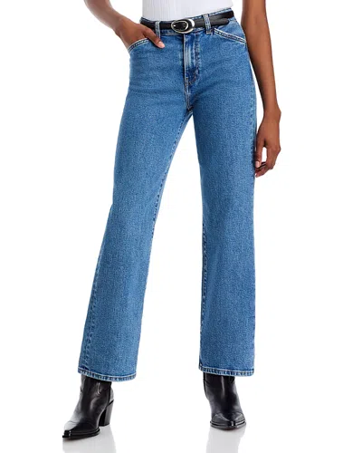 RE/DONE RE/DONE THE WESTLEY HIGH RISE ANKLE JEANS IN BLUE MERE