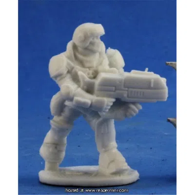 REAPER MINIATURES 25MM SCALE AZTEC IMEF TROOPER, BOBBY JACKSON - BONES & CHRONOSCOPE