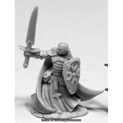 REAPER MINIATURES 25MM SCALE SIR MALCOLM, TEMPLAR LIGHTBRINGER - BOBBY JACKSON