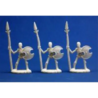 REAPER MINIATURES 77001 BONES - SKELETAL SPEARMEN SET OF 3