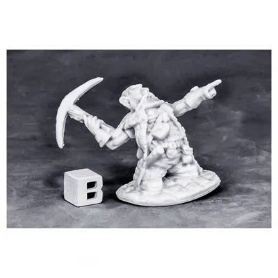 REAPER MINIATURES BONES DWARF MASTER OF THE HUNT W3 MINIATURES