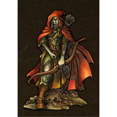 REAPER MINIATURES MASTER SERIES-FLAT RELIEF FEMALE ELF RANGER