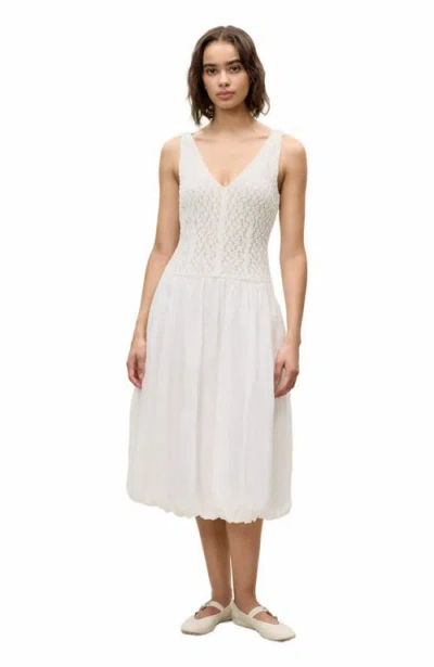 REBECCA TAYLOR REBECCA TAYLOR FIONA MIXED MEDIA DRESS