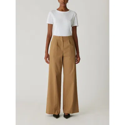 REBECCA TAYLOR REBECCA TAYLOR REFINED SATEEN WIDE LEG COTTON TROUSER