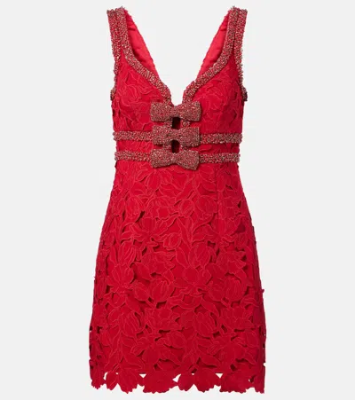 REBECCA VALLANCE KALINA EMBELLISHED MINIDRESS