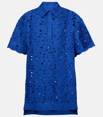 REBECCA VALLANCE ZAFFRE BRODERIE ANGLAISE COTTON SHIRT