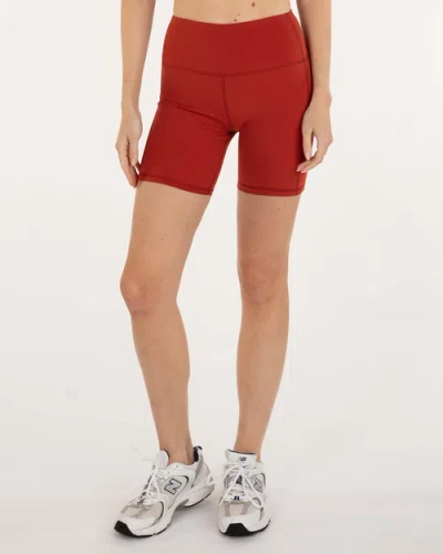 REBODY ACTIVE REBODY ACTIVE INCLINE SILKIFLEX HIGH WAIST BIKER SHORT 6"