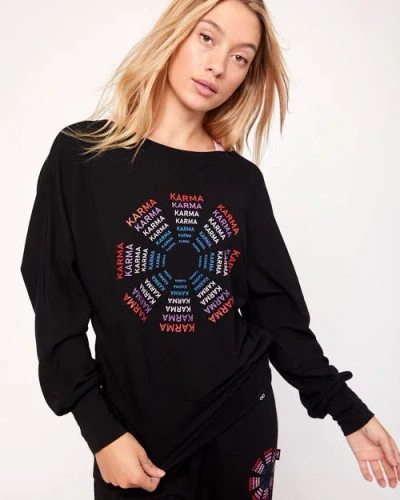 REBODY ACTIVE REBODY ACTIVE KARMA GRAPHIC LONG SLEEVE TOP
