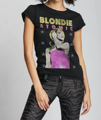 RECYCLED KARMA BLONDIE ATOMIC TEE IN BLACK