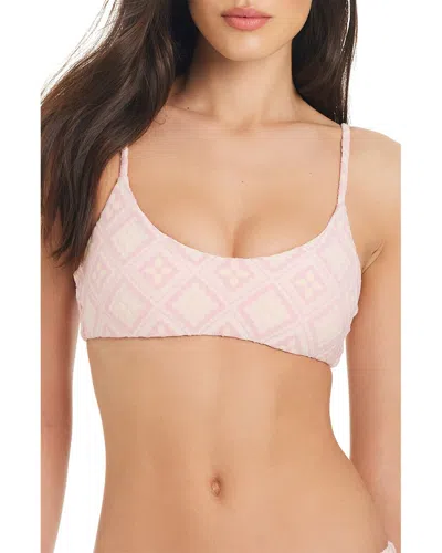 RED CARTER RED CARTER JACQUARD GEO BRALETTE SWIM TOP