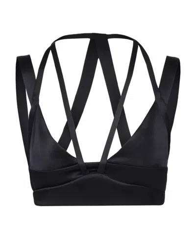 RED VALENTINO STRAP-DETAIL SLEEVELESS CROPPED TOP