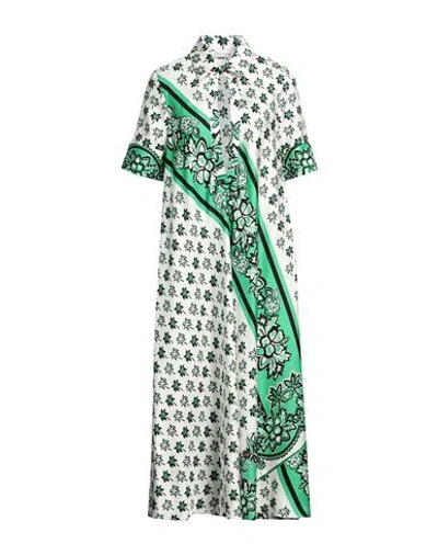 RED VALENTINO RED VALENTINO WOMAN MIDI DRESS WHITE SIZE 6 SILK