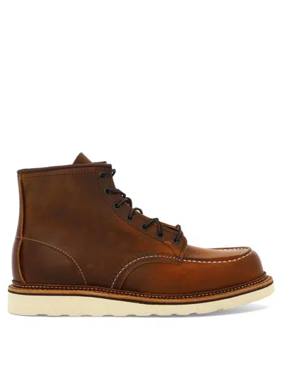 RED WING SHOES RED WING SHOES "6 INCH MOC" LACE-UP BOOTS