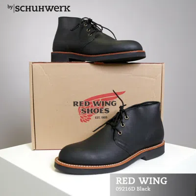 RED WING SHOES RED WING HERREN SCHNÜRSCHUH FOREMAN CHUKKA 09216D SCHWARZ