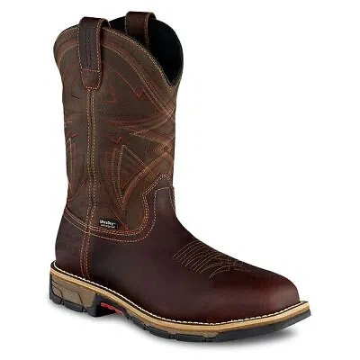 RED WING SHOES RED WING IRISH SETTER MEN'S 11" MARSHALL STEEL TOE WATERPROOF PULL ON WORK BOOT