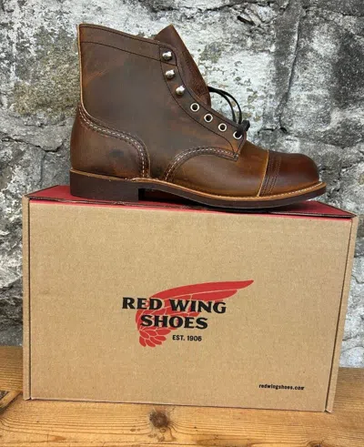 RED WING SHOES RED WING IRON RANGER MEN'S 6-INCH BOOT IN COPPER ROUGH & TOUGH LEATHER 8085