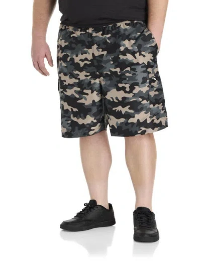 REEBOK REEBOK BIG & TALL PERFORMANCE RIPSTOP CAMO CARGO SHORTS