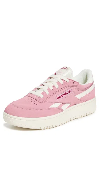 REEBOK CLUB C DOUBLE REVENGE SNEAKERS ROSE/CHALK/CHALK