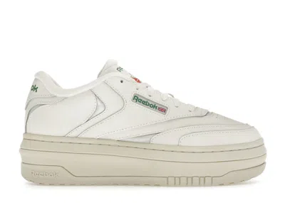 REEBOK CLUB C EXTRA (WOMEN'S) SNEAKERS IN CHALK/GREEN