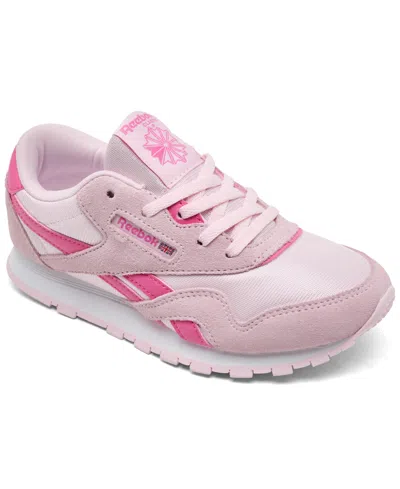 REEBOK LITTLE GIRLS CLASSIC NYLON CASUAL SNEAKERS FROM FINISH LINE