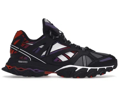 REEBOK MEN'S REEBOK DMX TRAIL SHADOW SNEAKERS IN BLACK/SCARELET RED